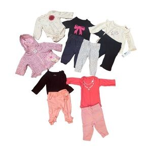 11-Piece Baby Girl Clothing Lot 0-3 Months